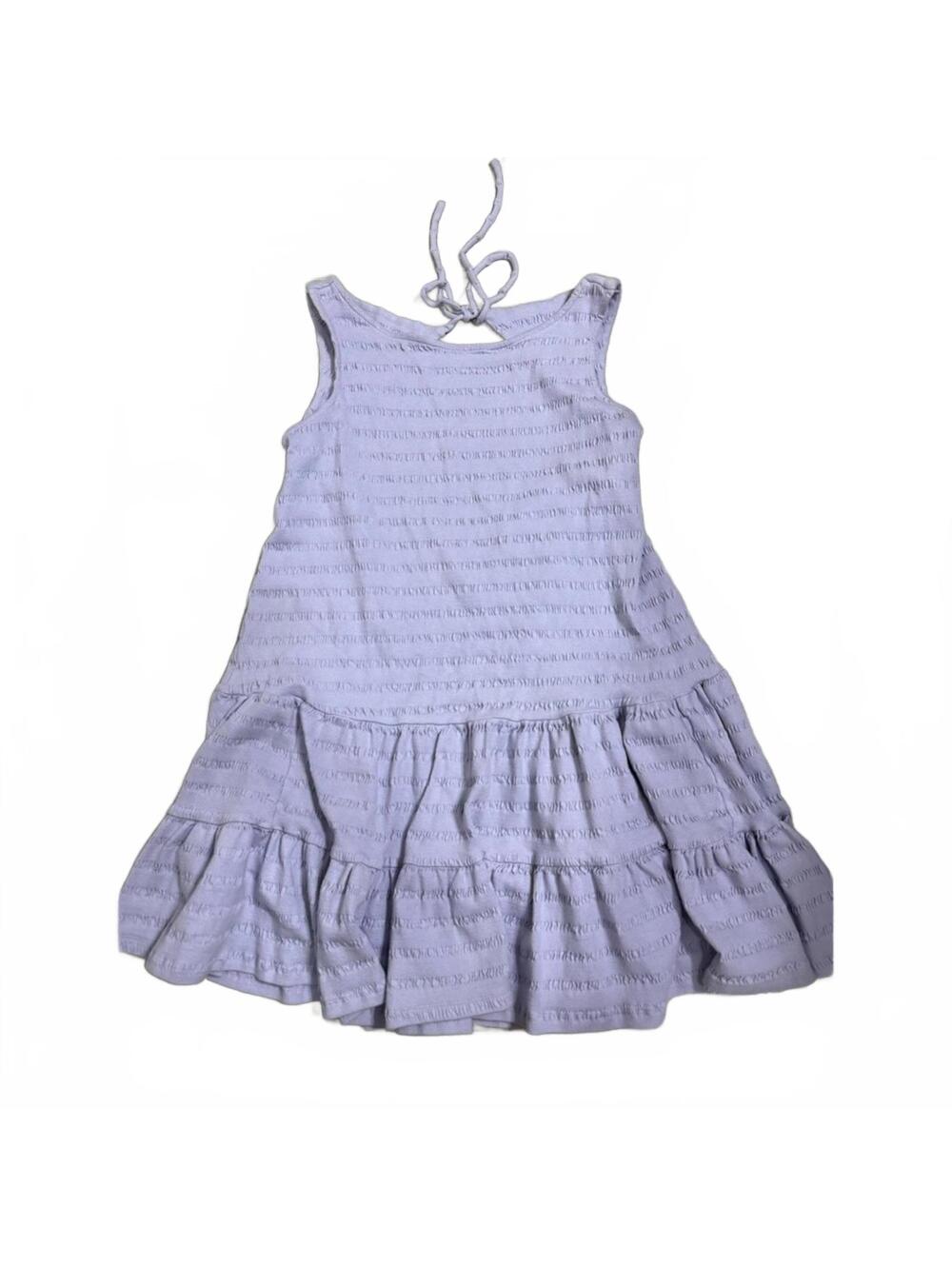 Pastel Lilac Anthropologie Open Back Tiered Cottagecore Mini Dress Size Small - Picture 2 of 8